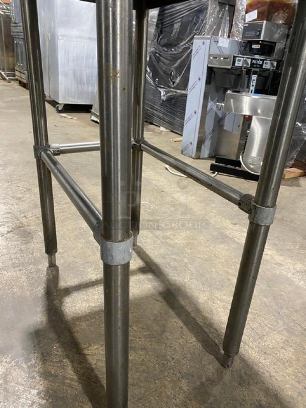 Commercial Stainless Steel Narrow Open Base Worktop Table! On Legs! - Image 6 of 7