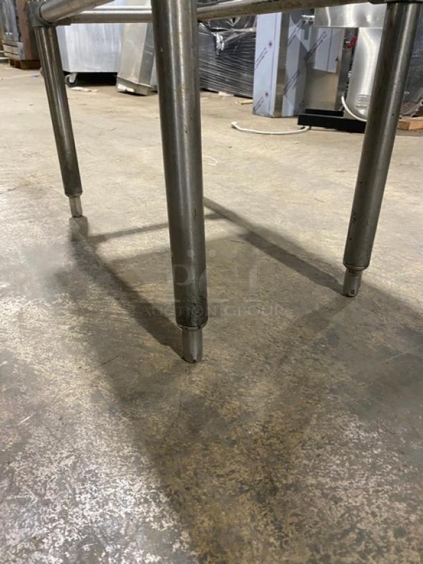 Commercial Stainless Steel Narrow Open Base Worktop Table! On Legs! - Image 7 of 7