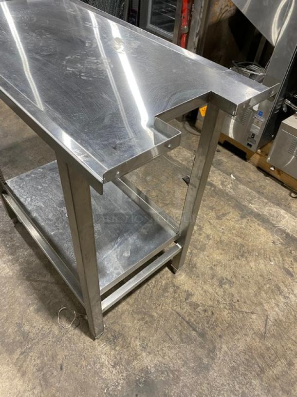 Horacio's Commercial Stainless Steel Single Shelf Worktop Table! On Legs! - Image 8 of 8