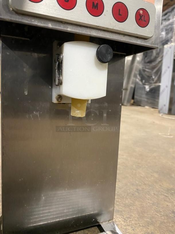 A.C. Dispensing Dunkin Donuts Style Commercial Stainless Steel Electric Powered Countertop SureShot Granular Sugar/Sweetener Dispenser! Model: AC6.E SN: 0216-034958! 120V 1 Phase! - Image 6 of 10