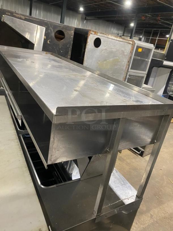 Delfield Commercial Stainless Steel 4 Drawer Refrigerated Bain Marie Style Mega Top Salad/Sandwich Prep Table! With Enclosed Storage Overhead! With Removable Cutting Board! Model: UCD4464N-12-DD5 SN: 1310152001294! 115V 1 Phase! On Casters! - Image 9 of 11