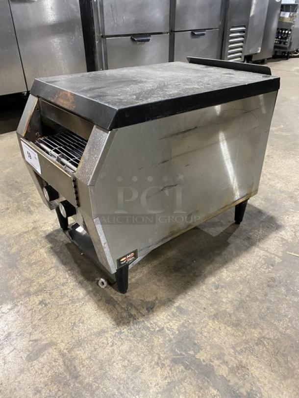 Hatco Toast-Qwik Series Commercial Stainless Steel Electric Powered Countertop Conveyor Toaster! Model: TQ-20BA SN: 4124341341! 208V 1 Phase! On Legs! - Image 2 of 10
