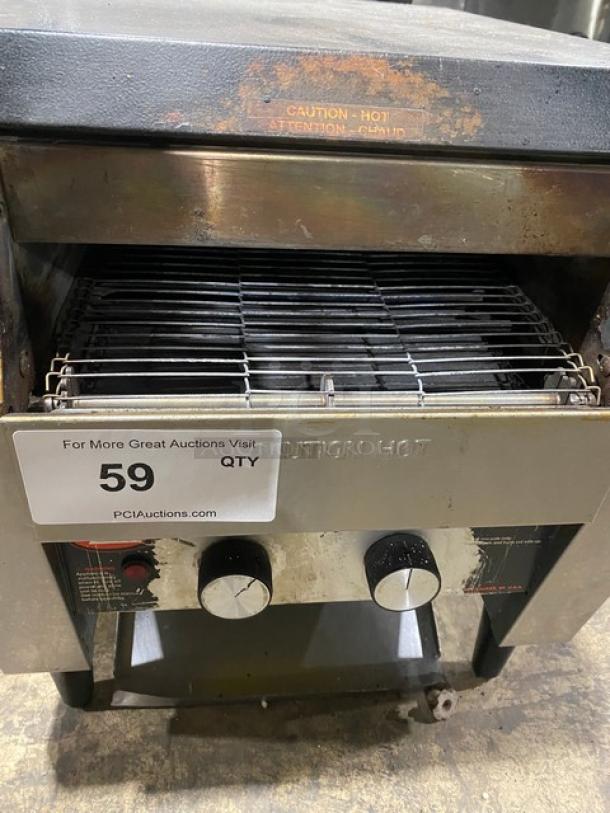 Hatco Toast-Qwik Series Commercial Stainless Steel Electric Powered Countertop Conveyor Toaster! Model: TQ-20BA SN: 4124341341! 208V 1 Phase! On Legs! - Image 5 of 10