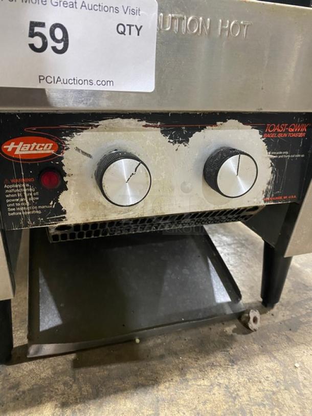 Hatco Toast-Qwik Series Commercial Stainless Steel Electric Powered Countertop Conveyor Toaster! Model: TQ-20BA SN: 4124341341! 208V 1 Phase! On Legs! - Image 6 of 10