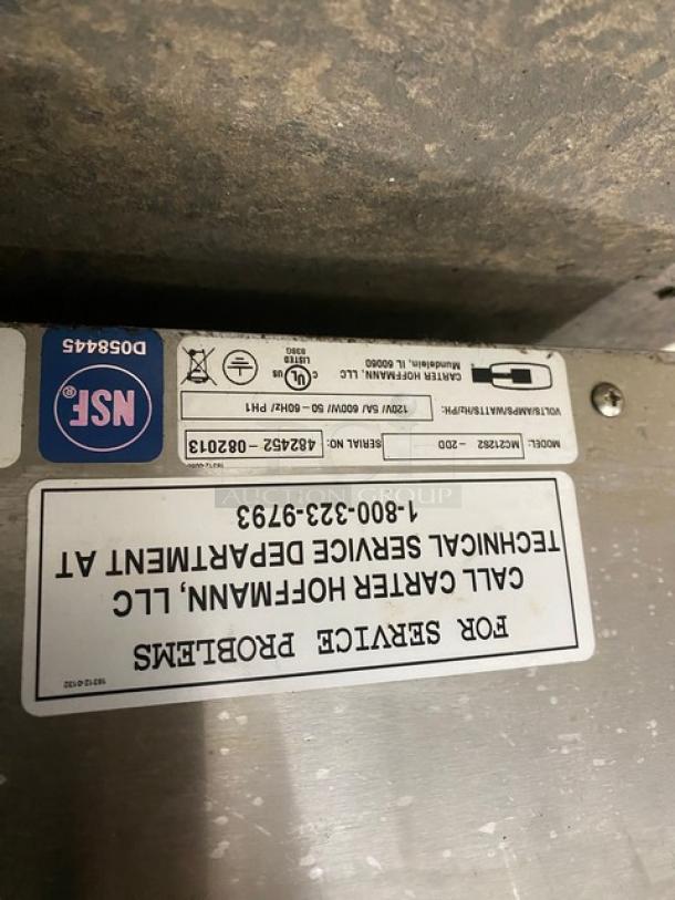 Carter Hoffmann Commercial Stainless Steel Electric Powered Modular Heated Holding Cabinet! With Programable Controls! Model: MC212S2-2DD SN: 482452-082013! 120V 1 Phase! - Image 7 of 9