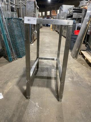 Commercial Stainless Steel Open Base Narrow Worktop Table! On Legs!