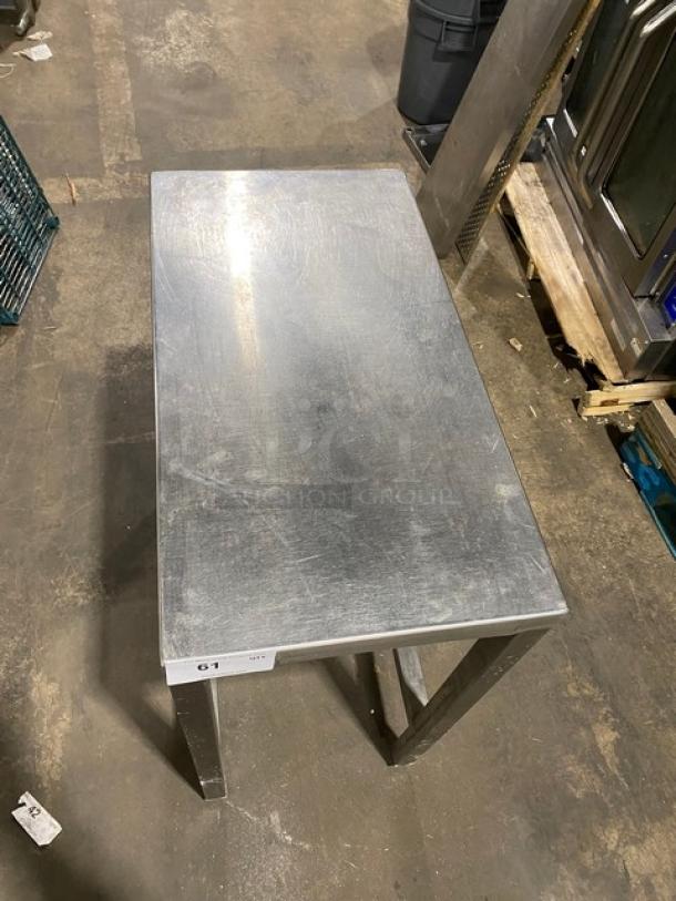 Commercial Stainless Steel Open Base Narrow Worktop Table! On Legs! - Image 5 of 8