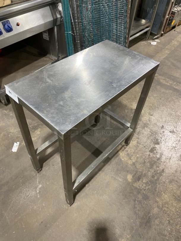 Commercial Stainless Steel Open Base Narrow Worktop Table! On Legs! - Image 8 of 8
