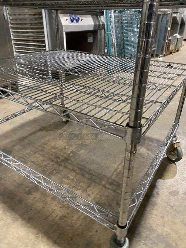 Commercial Stainless Steel Worktop Table! With Wire Rack Undershelf! On Casters! - Image 6 of 8
