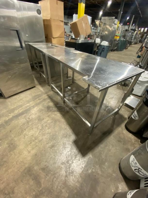 Custom Dunkin Donuts Style Commercial Stainless Steel Worktop Table! On Legs! - Image 4 of 9