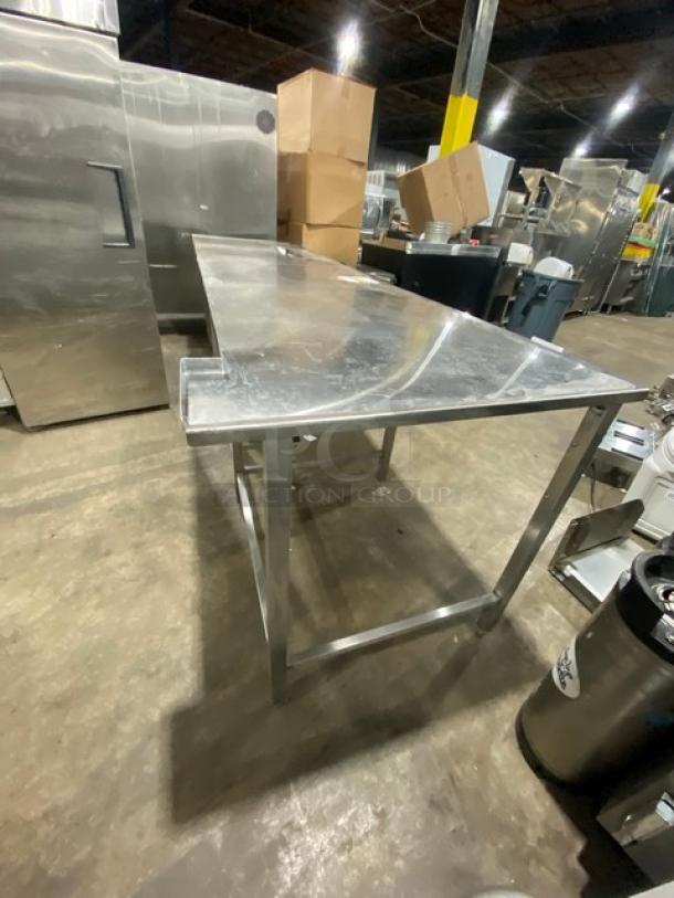 Custom Dunkin Donuts Style Commercial Stainless Steel Worktop Table! On Legs! - Image 5 of 9