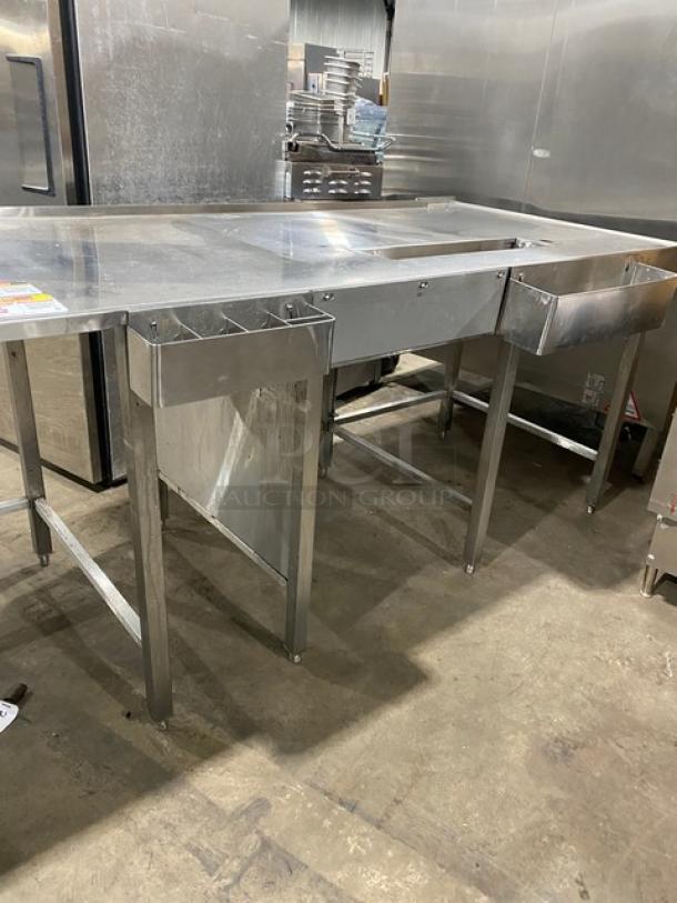 Custom Dunkin Donuts Style Commercial Stainless Steel Worktop Table! On Legs! - Image 8 of 9