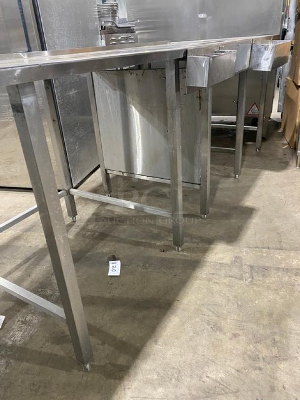 Custom Dunkin Donuts Style Commercial Stainless Steel Worktop Table! On Legs! - Image 9 of 9