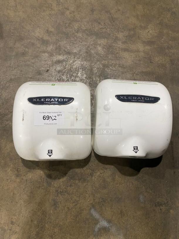Xlerator Dunkin Donuts Style Commercial White Wall-Mounted Excel Hand Dryer! Model: XL-SI! 2X Your Bid! - Image 1 of 8