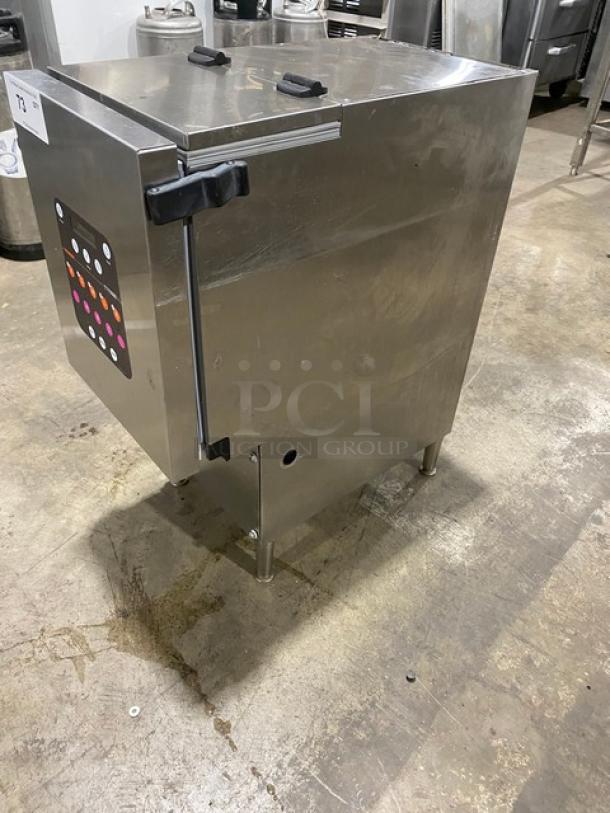 Silver King Dunkin Donuts Style Commercial Stainless Steel Electric Powered Countertop Milk/Creamer Dispenser Machine! With 3 Hoppers! On Legs! - Image 2 of 9