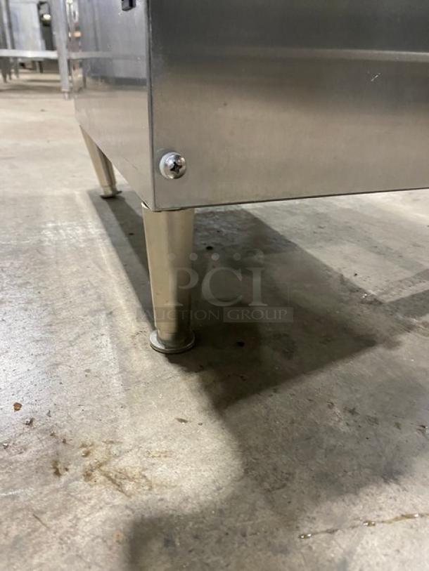 Silver King Dunkin Donuts Style Commercial Stainless Steel Electric Powered Countertop Milk/Creamer Dispenser Machine! With 3 Hoppers! On Legs! - Image 7 of 9