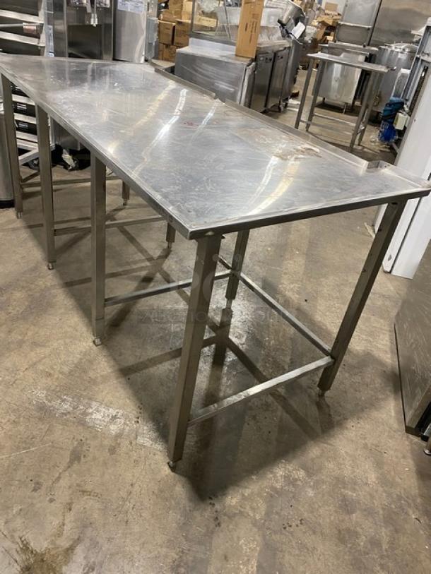 Horacio's Commercial Stainless Steel Open Base Worktop Table! On Legs! - Image 2 of 7