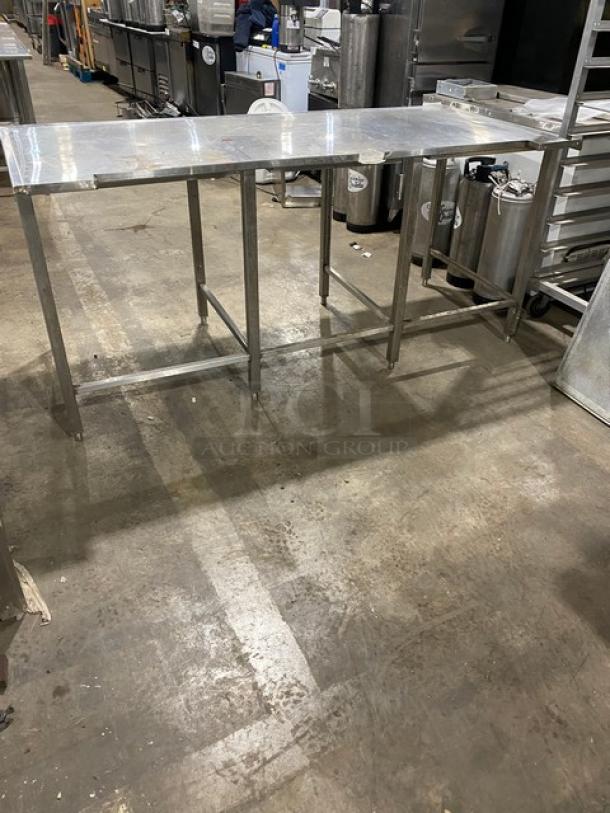 Horacio's Commercial Stainless Steel Open Base Worktop Table! On Legs! - Image 3 of 7