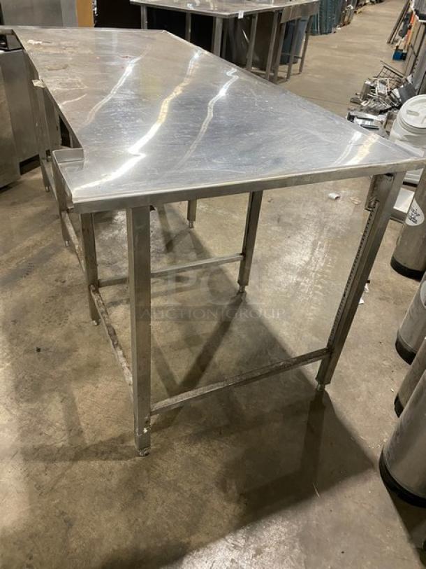 Horacio's Commercial Stainless Steel Open Base Worktop Table! On Legs! - Image 4 of 7