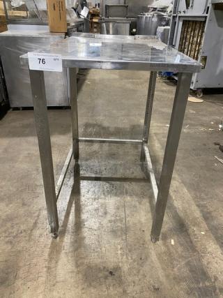 Commercial Stainless Steel Open Base Worktop Table/Equipment Stand! On Legs!