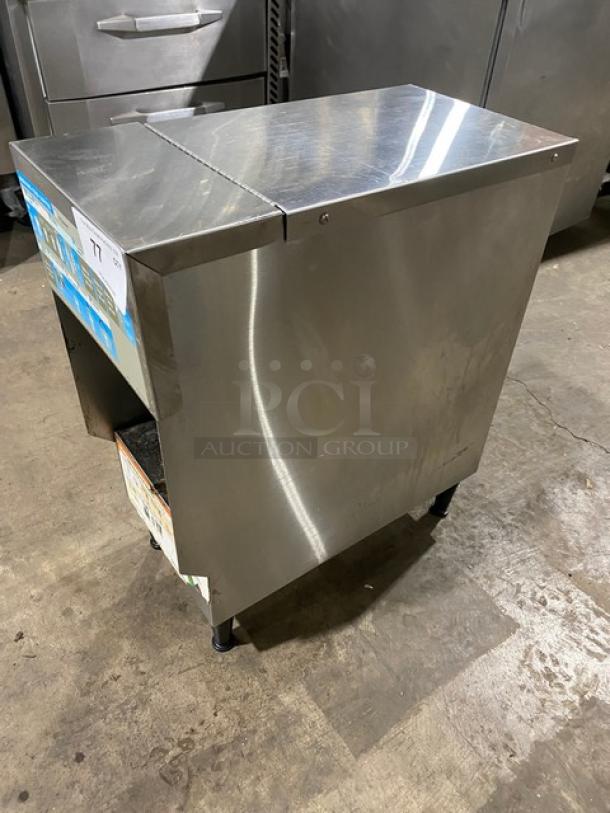 Bunn Dunkin Donuts Style Commercial Stainless Steel Countertop Iced Coffee/Tea Dispenser Liner Cabinet! Model: ICDD-3 SN: ICDD001290! On Legs! - Image 2 of 8