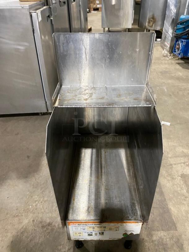 Bunn Dunkin Donuts Style Commercial Stainless Steel Countertop Iced Coffee/Tea Dispenser Liner Cabinet! Model: ICDD-3 SN: ICDD001290! On Legs! - Image 7 of 8