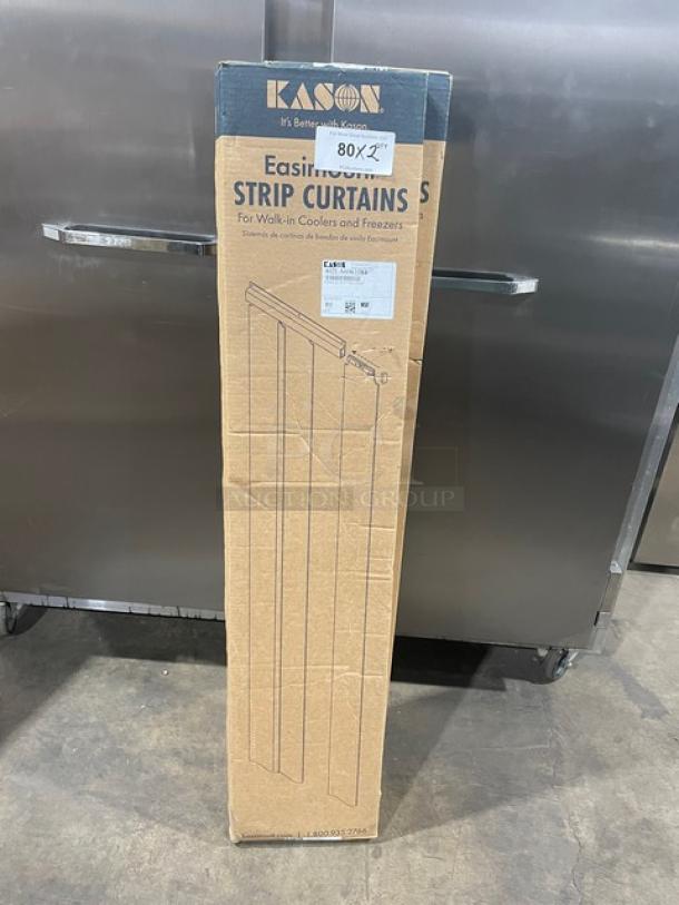 BRAND NEW! Kason Commercial Vinyl Easimount Strip Curtain System! Model: 402LA6063384! 2X Your Bid! - Image 1 of 6