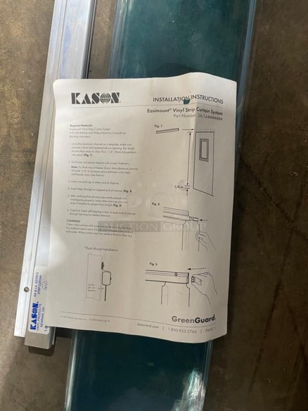 BRAND NEW! Kason Commercial Vinyl Easimount Strip Curtain System! Model: 402LA6063384! 2X Your Bid! - Image 5 of 6