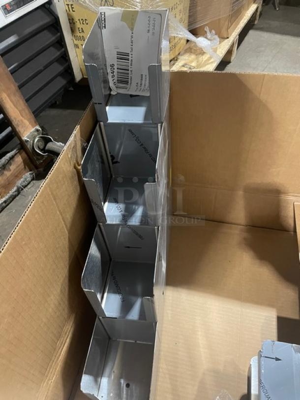 BRAND NEW! Franke Commercial Stainless Steel 4 Section Countertop Cup & Lid Holder/Organizer! Model: 18018406! With Brand New Hi-Speed Automatic Powder/Sweetener Dispensers! Model: DDB1533! ALL ONE MONEY! - Image 5 of 8