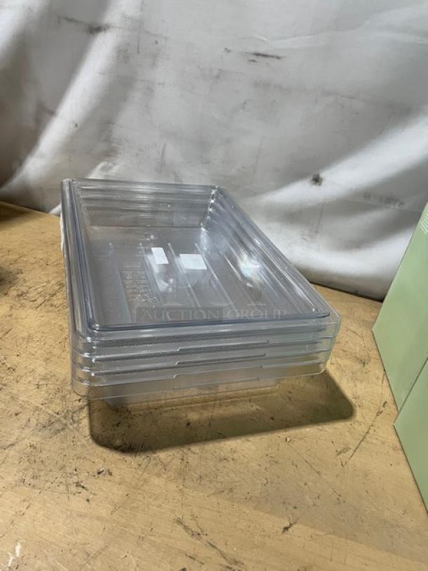 BRAND NEW! Rubbermaid Commercial Clear Polycarbonate 2-Gal. Food Storage Pan! Model: FG330700CLR! 4X Your Bid! - Image 2 of 6