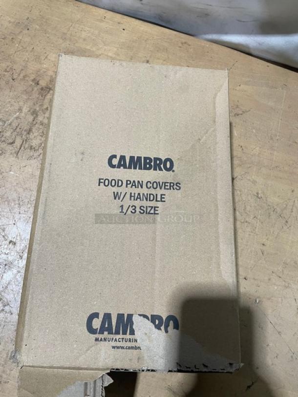 BRAND NEW! Cambro Commercial Clear Polycarbonate 1/3 Size Food Pan Covers! Model: 30CWCHTRI! 6X Your Bid! - Image 3 of 8