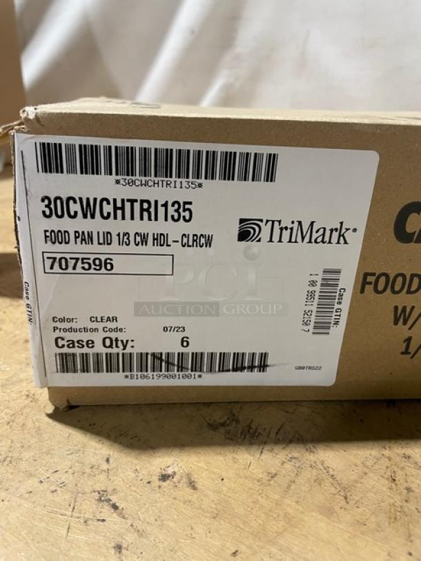 BRAND NEW! Cambro Commercial Clear Polycarbonate 1/3 Size Food Pan Covers! Model: 30CWCHTRI! 6X Your Bid! - Image 4 of 8