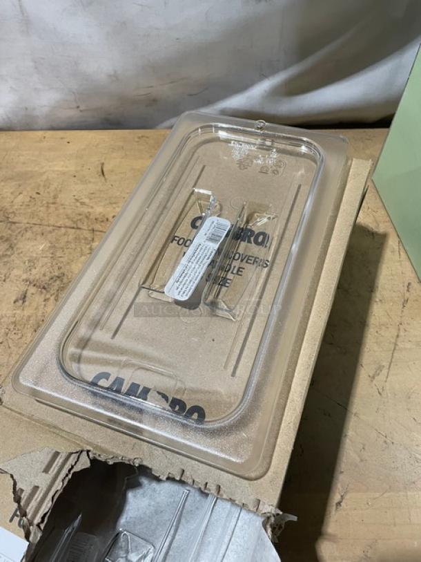 BRAND NEW! Cambro Commercial Clear Polycarbonate 1/3 Size Food Pan Covers! Model: 30CWCHTRI! 6X Your Bid! - Image 6 of 8