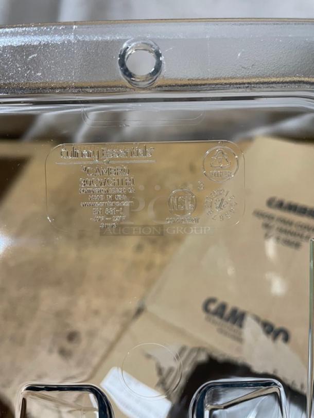 BRAND NEW! Cambro Commercial Clear Polycarbonate 1/3 Size Food Pan Covers! Model: 30CWCHTRI! 6X Your Bid! - Image 8 of 8