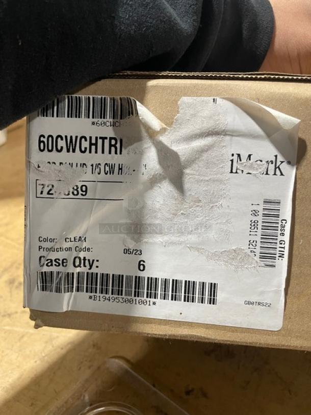 BRAND NEW! Cambro Commercial Clear Polycarbonate 1/6 Size Food Pan Covers! 6 Per Case! Model: 60CWCHTRI! - Image 7 of 7