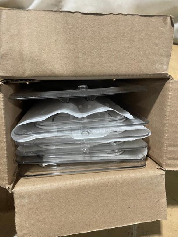 BRAND NEW! Cambro Commercial Clear Polycarbonate 1/6 Size Food Pan Covers! 6 Per Case! Model: 60CWCHTRI135! - Image 4 of 7