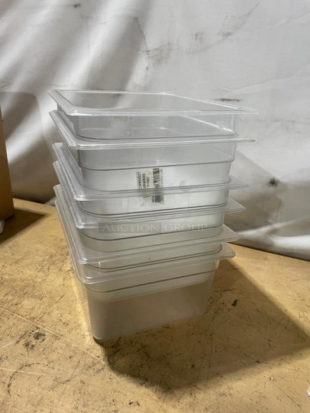 Rubbermaid Commercial Clear Polycarbonate Food Storage Pans! Model: 125P! 6X Your Bid! - Image 2 of 7