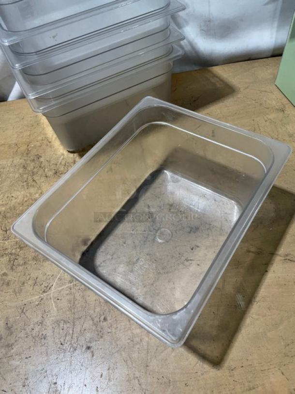 Rubbermaid Commercial Clear Polycarbonate Food Storage Pans! Model: 125P! 6X Your Bid! - Image 4 of 7