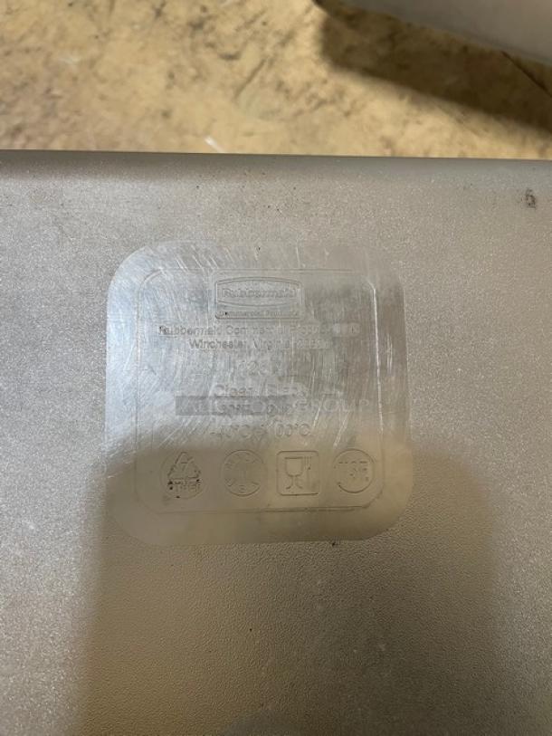 Rubbermaid Commercial Clear Polycarbonate Food Storage Pans! Model: 125P! 6X Your Bid! - Image 6 of 7