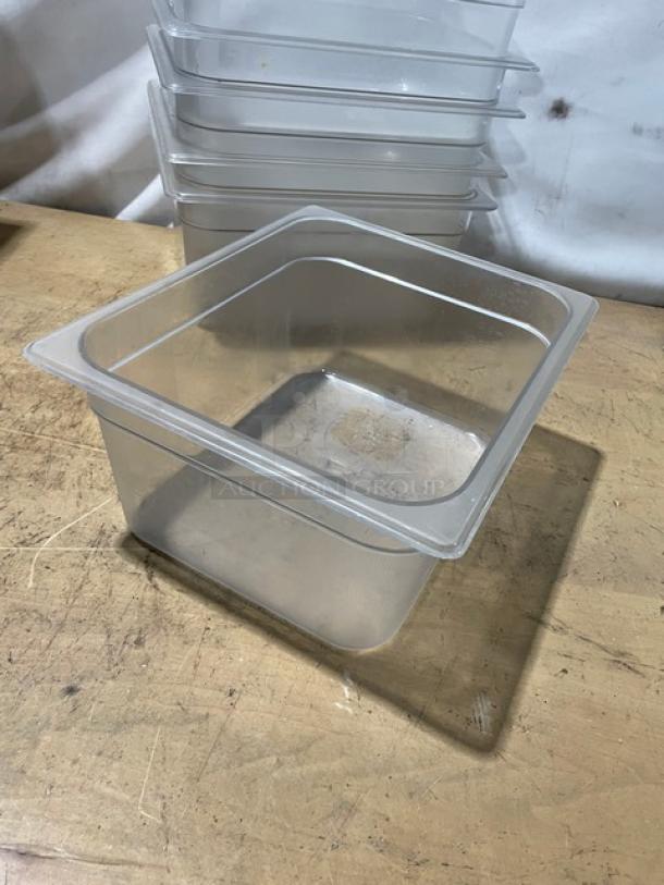 Rubbermaid Commercial Clear Polycarbonate Food Storage Pans! Model: 125P! 6X Your Bid! - Image 7 of 7
