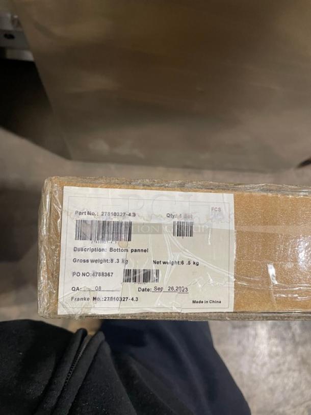 BRAND NEW! Franke Commercial Black Bottom Panel! Model: 27810327-4.3! - Image 3 of 4
