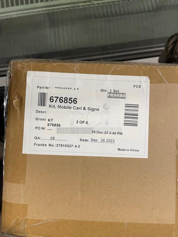 BRAND NEW! Franke Commercial Mobile Cart/Sign Kit! Model: 676856! - Image 4 of 5