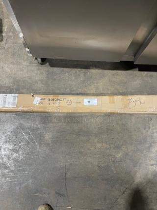 BRAND NEW! Commercial Green Epoxy Coated 74" Shelving Posts! 4 Per Case! Model: 460EGPC74!