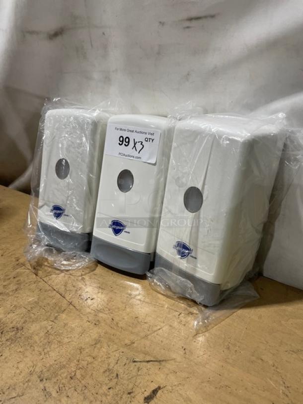 NEW! Safeguard Commercial White Wall-Mounted Liquid Soap Dispensers! 3X Your Bid! - Image 2 of 6