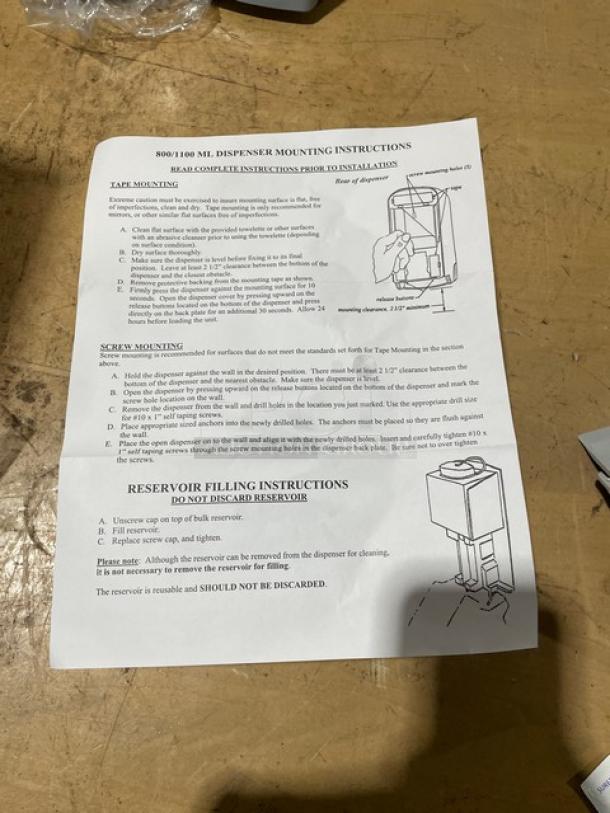 NEW! Safeguard Commercial White Wall-Mounted Liquid Soap Dispensers! 3X Your Bid! - Image 6 of 6