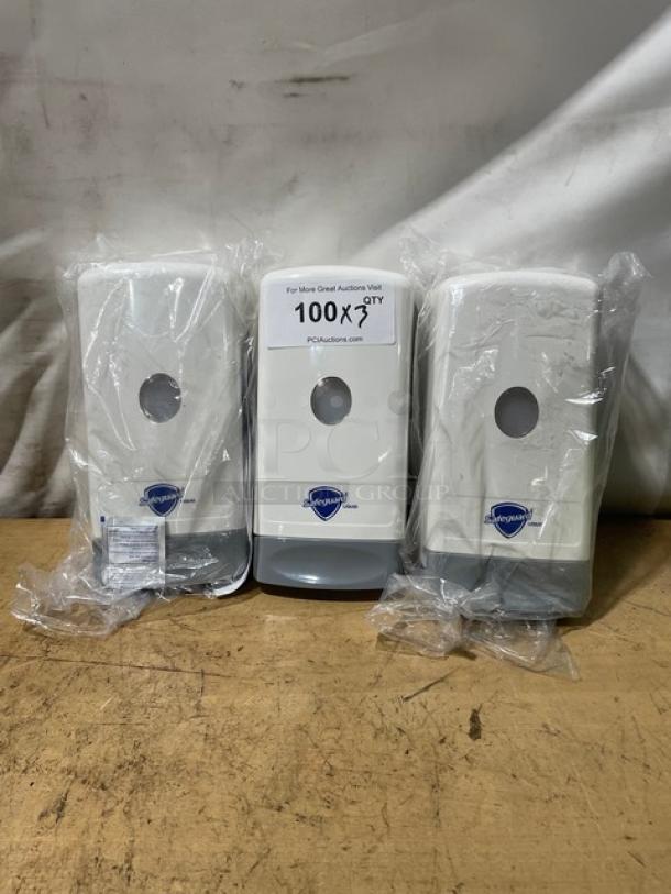 NEW! Safeguard Commercial White Wall-Mounted Liquid Soap Dispensers! 3X Your Bid! - Image 1 of 6