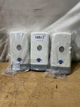 NEW! Safeguard Commercial White Wall-Mounted Liquid Soap Dispensers! 3X Your Bid!