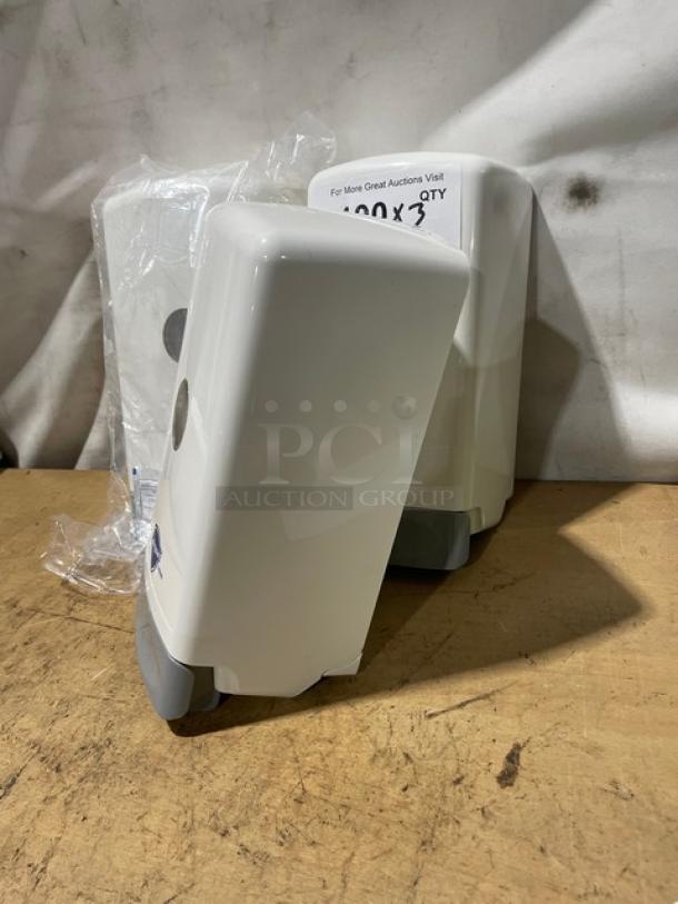 NEW! Safeguard Commercial White Wall-Mounted Liquid Soap Dispensers! 3X Your Bid! - Image 2 of 6