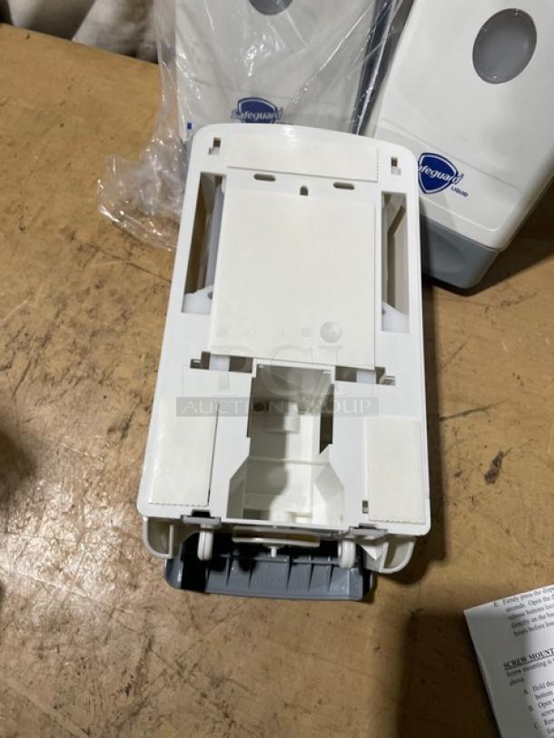 NEW! Safeguard Commercial White Wall-Mounted Liquid Soap Dispensers! 3X Your Bid! - Image 3 of 6