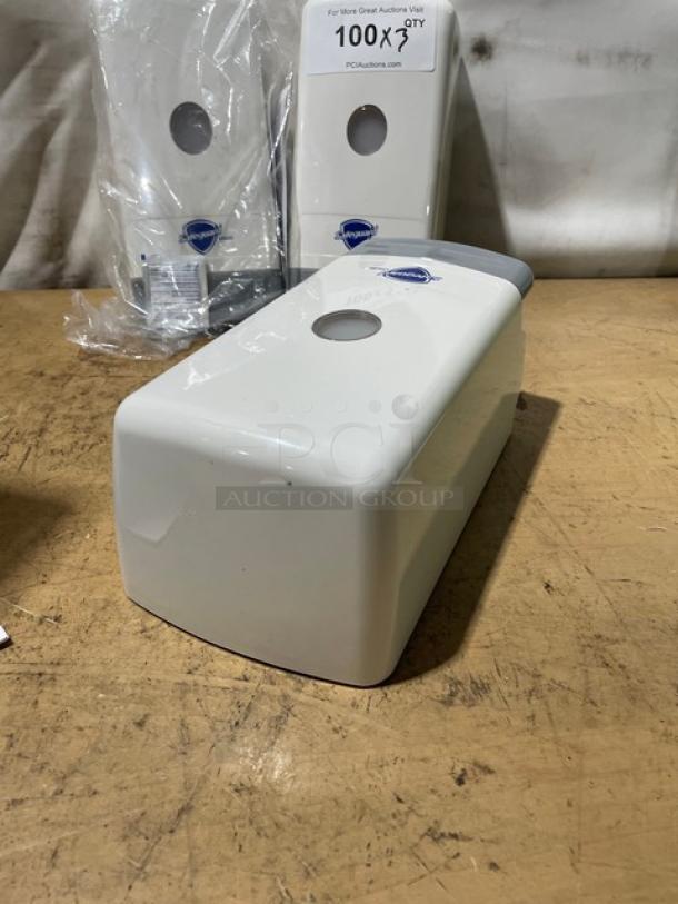 NEW! Safeguard Commercial White Wall-Mounted Liquid Soap Dispensers! 3X Your Bid! - Image 6 of 6